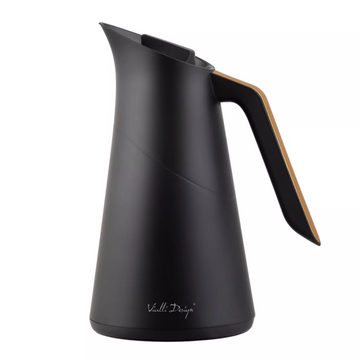 Soho Design Termokande med glasindsats 1L Sort/Guld